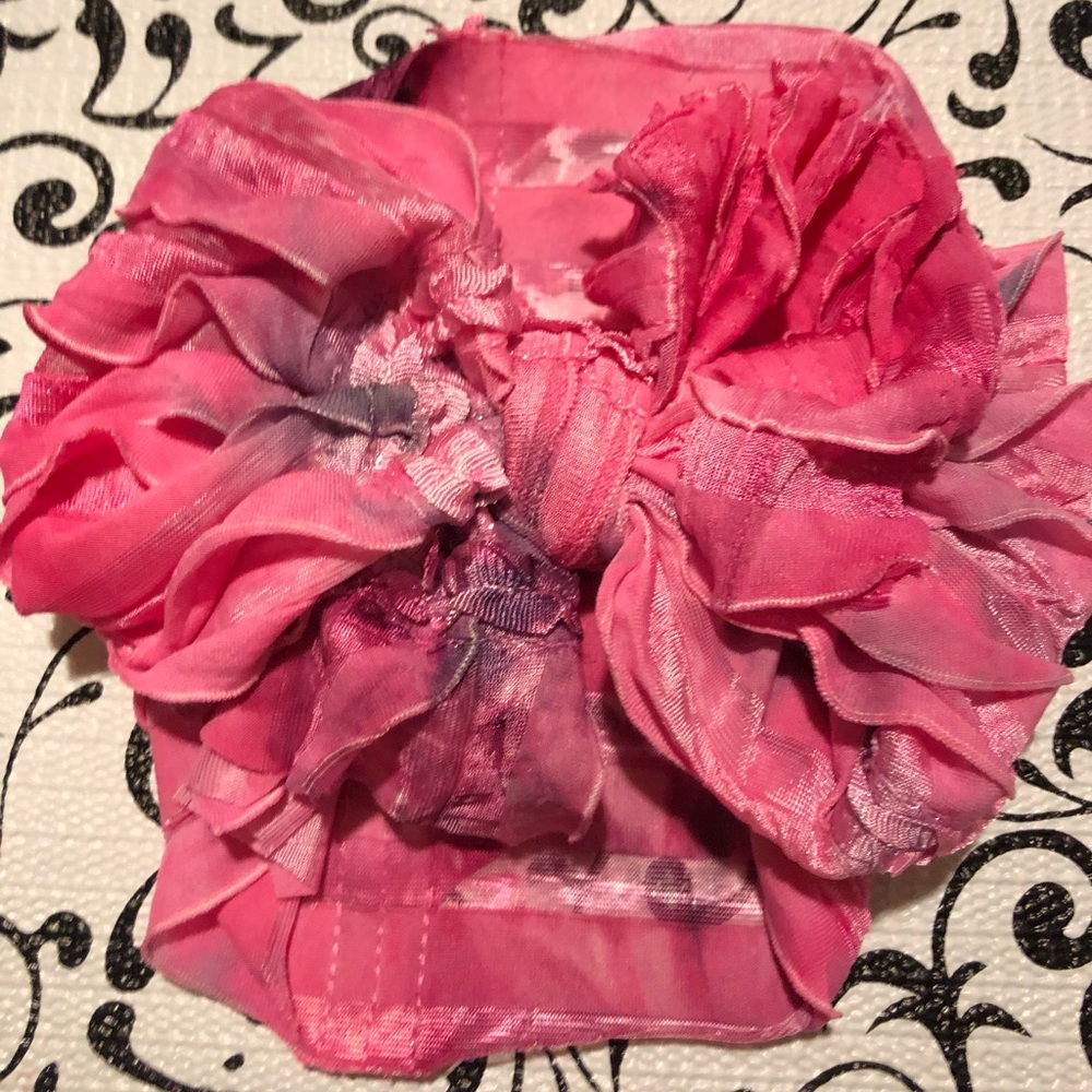 Pink tie-dye Messy Bow